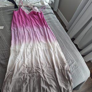 NWT, Pink Ombre Resort Dress, Maxi, Size L